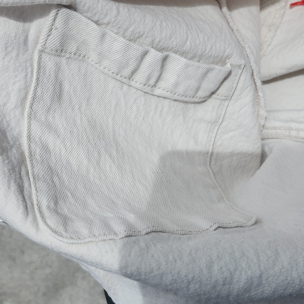 Abercrombie & Fitch Cream Lightweight Shirt Jacket - Picture 16 of 16
